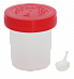 Контейнер полимерный с ложкой  для биоматериала, 60 мл, нестерильный{{en:Biological material plastic sample cup, 60 ml}}