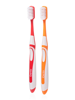 Зубные щетки сред. мягкости, 2шт.