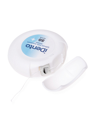 Нити зубные тонкие, 50м, в ассорт.